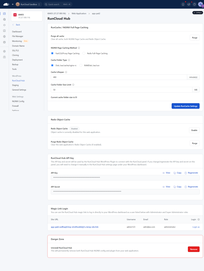 Nginx Caching for WordPress on RunCloud