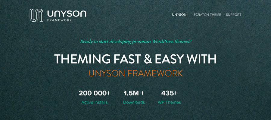 Unyson WordPress Framework