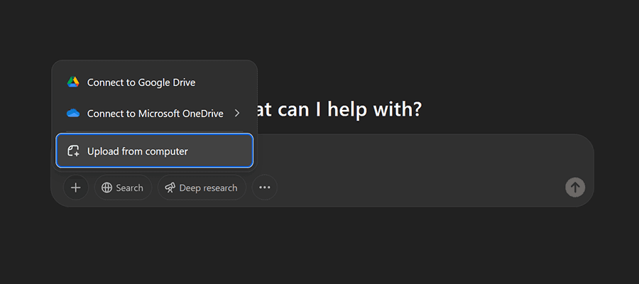ChatGPT accepts file uploads and can analyze their contents