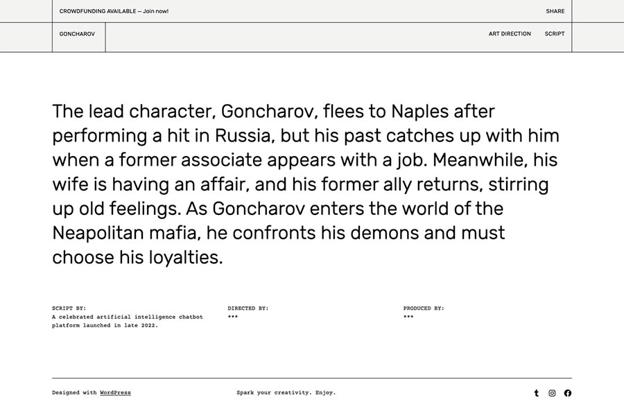 Moviescript WordPress Theme