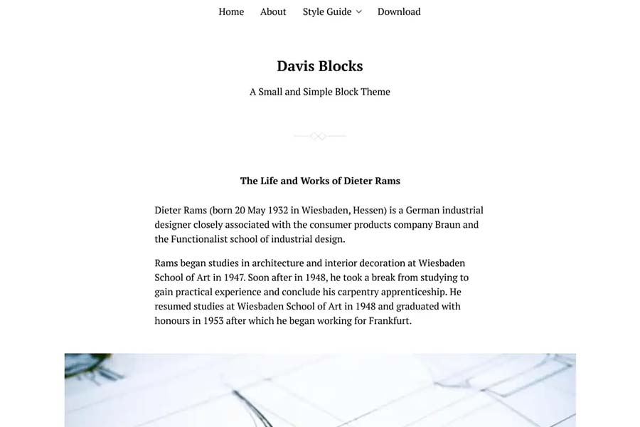 Davis Blocks WordPress Theme
