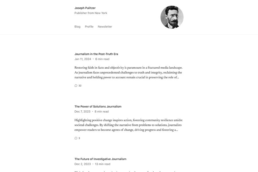 Pulitzer WordPress Theme