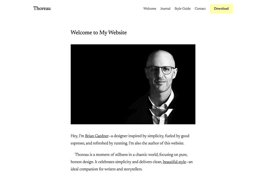 Thoreau WordPress Theme