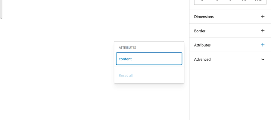 View the Available attributes for the Paragraph block.