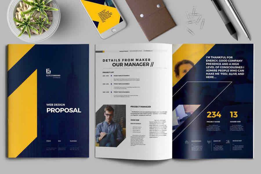 proposal print business template format